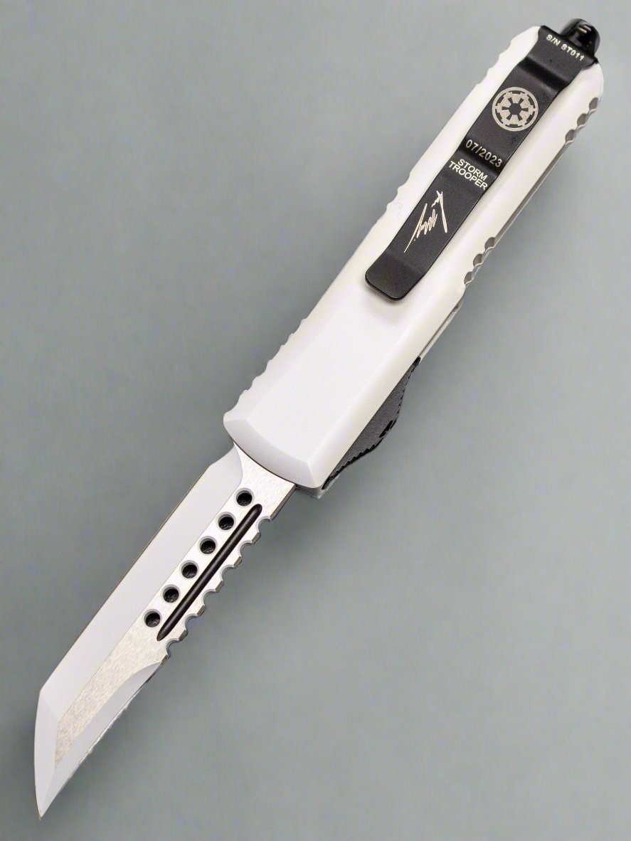Microtech UTX-85 Storm Trooper Hellhound + Warhound OTF Automatic Knife Set