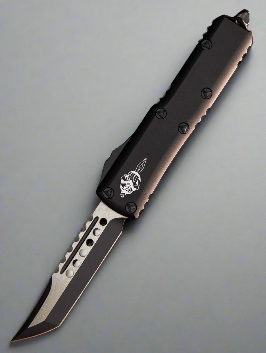 Microtech UTX-85 Hellhound Black Tactical Standard 719-1TS