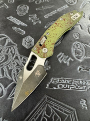 Microtech Knives Manual Stitch RAM LOK Fluted Aluminum Outbreak Signature Series M390MK 169RL-1 FLOBS