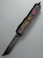 Microtech Daytona Hellhound DLC Inlaid 80’s Camo Carbon DLC Accents & Hardware BR OP Bazaar Exclusive!