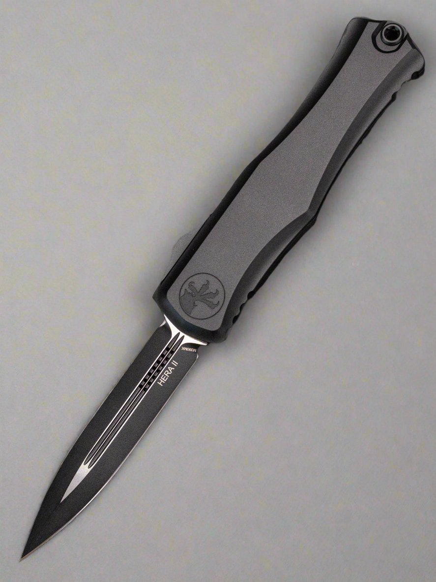 Microtech Knives Hera II Tactical Double Edge w/ Black Handle 1702-1 T