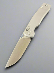 Kunwu Knives X-TAO Elmax XT Lock Knife Gray Titanium (3.5" Satin)