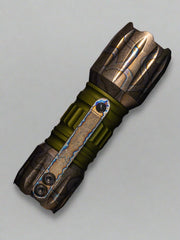 Heretic Hyperion Tactical Flashlight Titanium Flamed Green Barrel *DISCONTINUED*