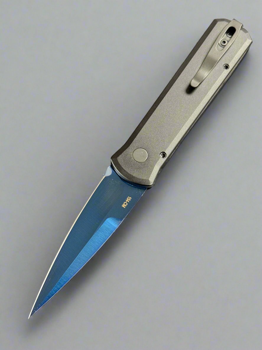 Protech Pro-Tech Godson w/ Sapphire Blue Blade and G10 Inlay 755-SB