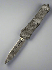 Microtech Combat Troodon Delta Frag Urban Camo Full Serrated 1/1 “F Off” Marfione Personal Collection