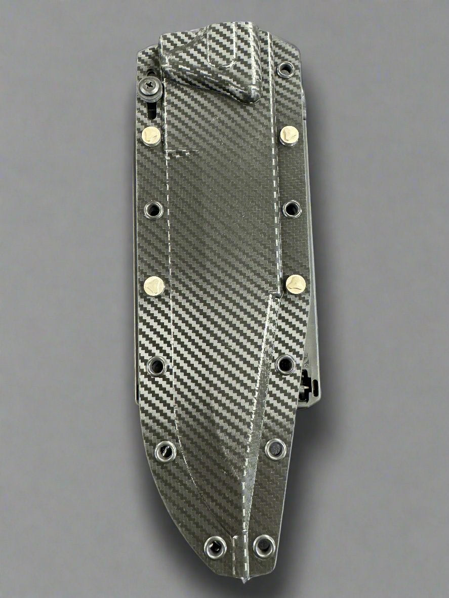 Microtech Arbiter DLC Stonewash Standard & Carbon Fiber 104-1 DLCCFS