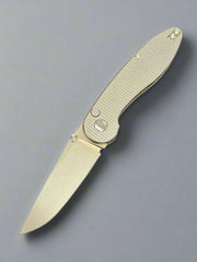 American Blade Works ABW MODEL 1 BUTTON LOCK TITANIUM Magnacut