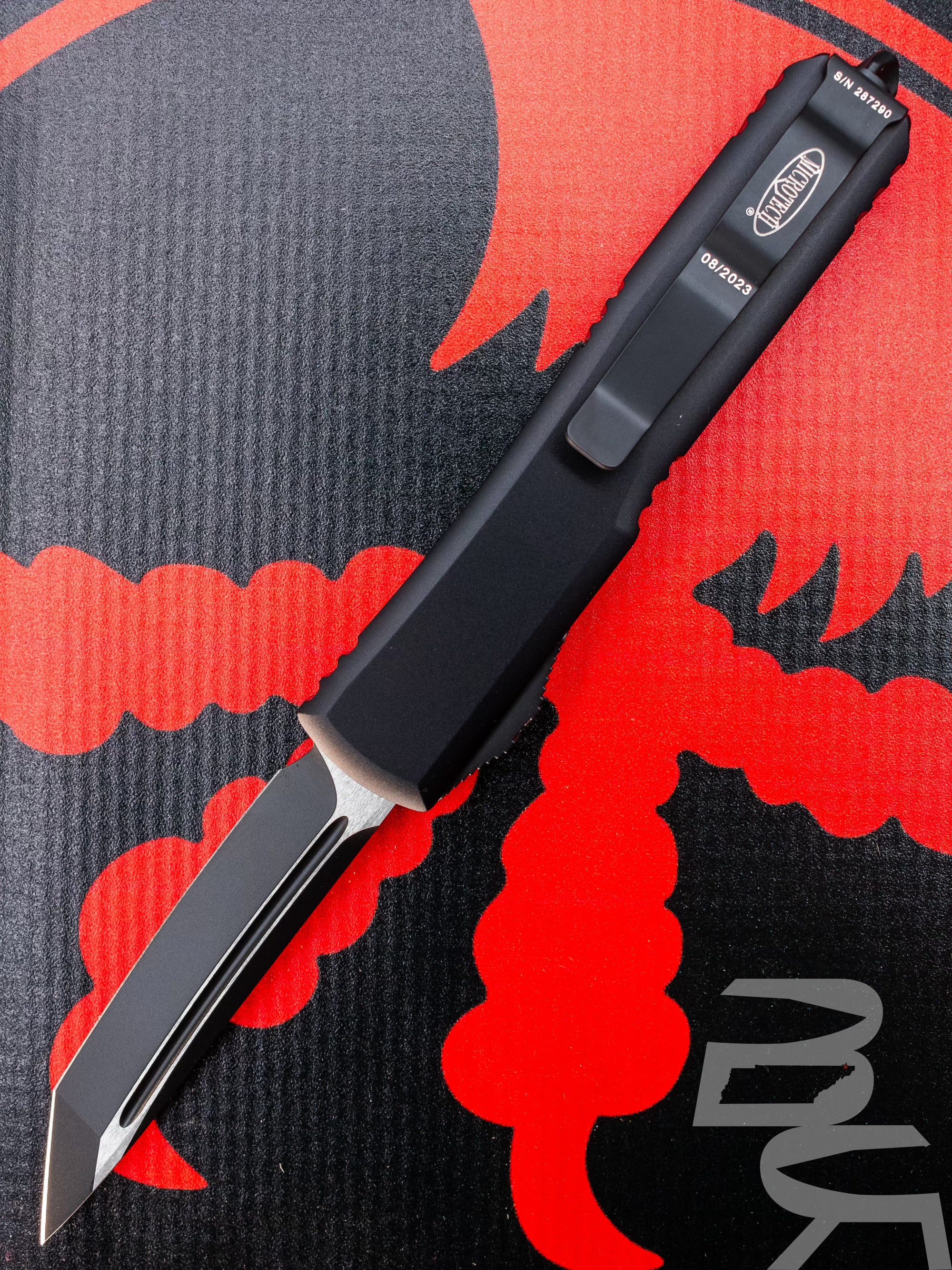 Microtech Ultratech T/E OTF Automatic Knife Tactical (3.4" Black) 123-1T