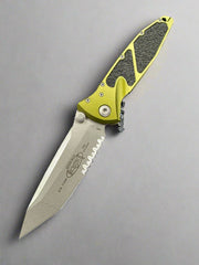 Microtech SOCOM Green Elite T/E 161-11 APOD Apocalyptic Partial Serrated Tanto Blade OD Handle