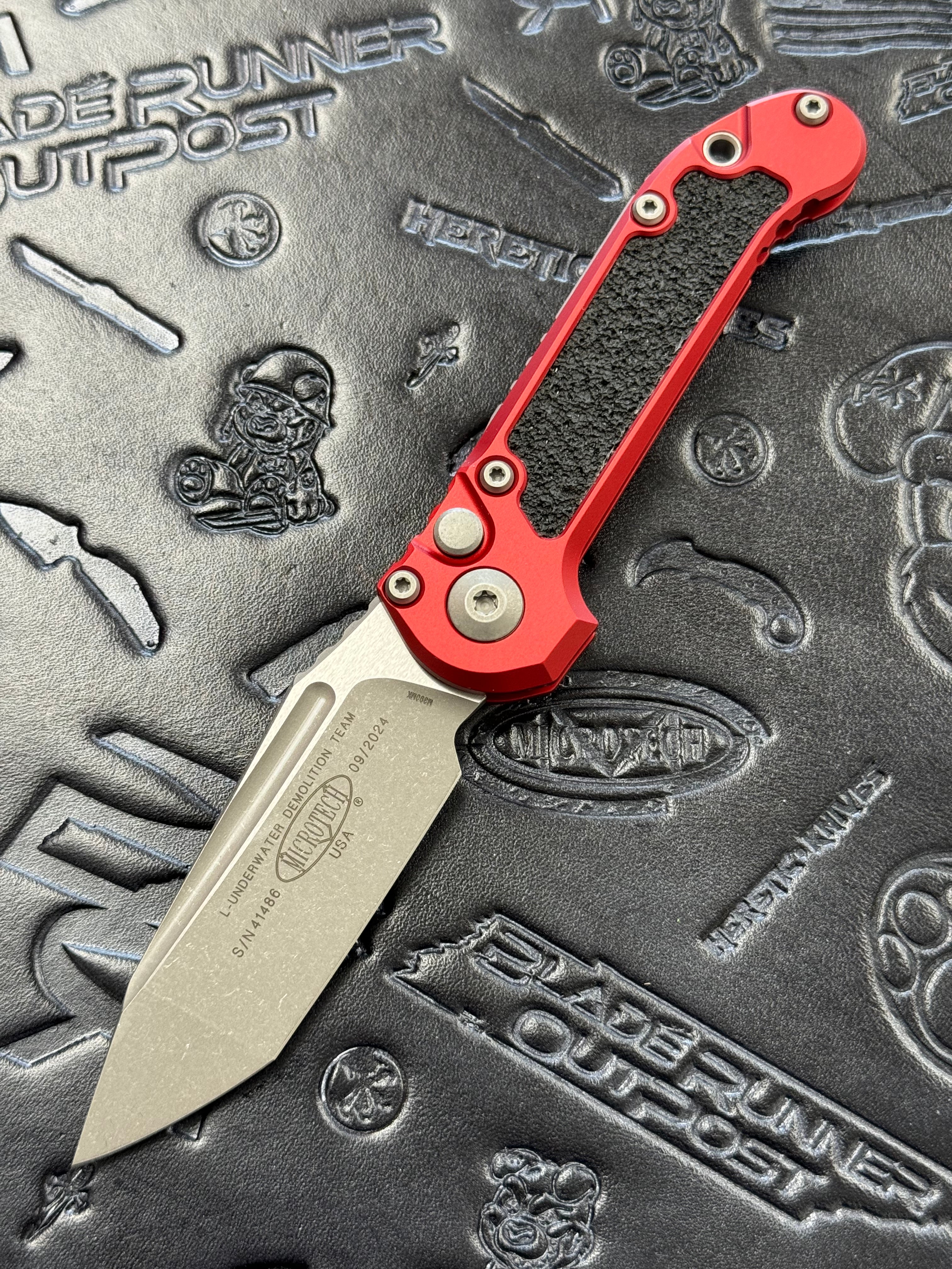 Microtech Knives LUDT Gen III Apocalyptic Tanto w/ Red Handle 1136-10 APRD