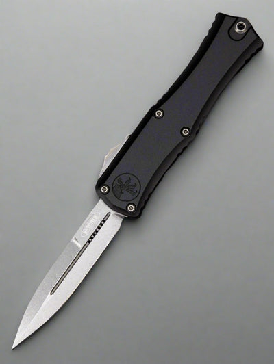 Microtech 1701M-10 Mini Hera Bayonet - Black Handle - Stonewashed Blade