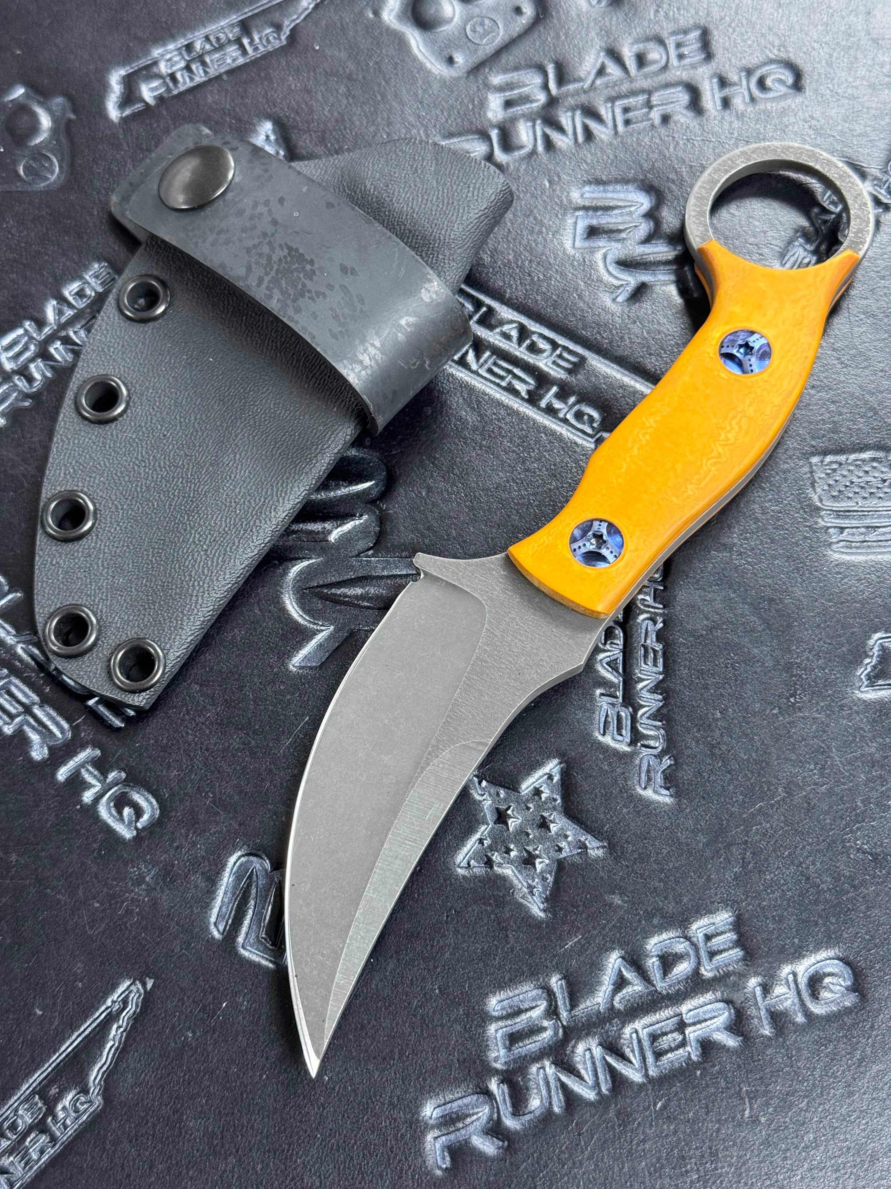 McCoy BladeWorks Cyrax Fixed Karambit S35vn Westinghouse Micarta