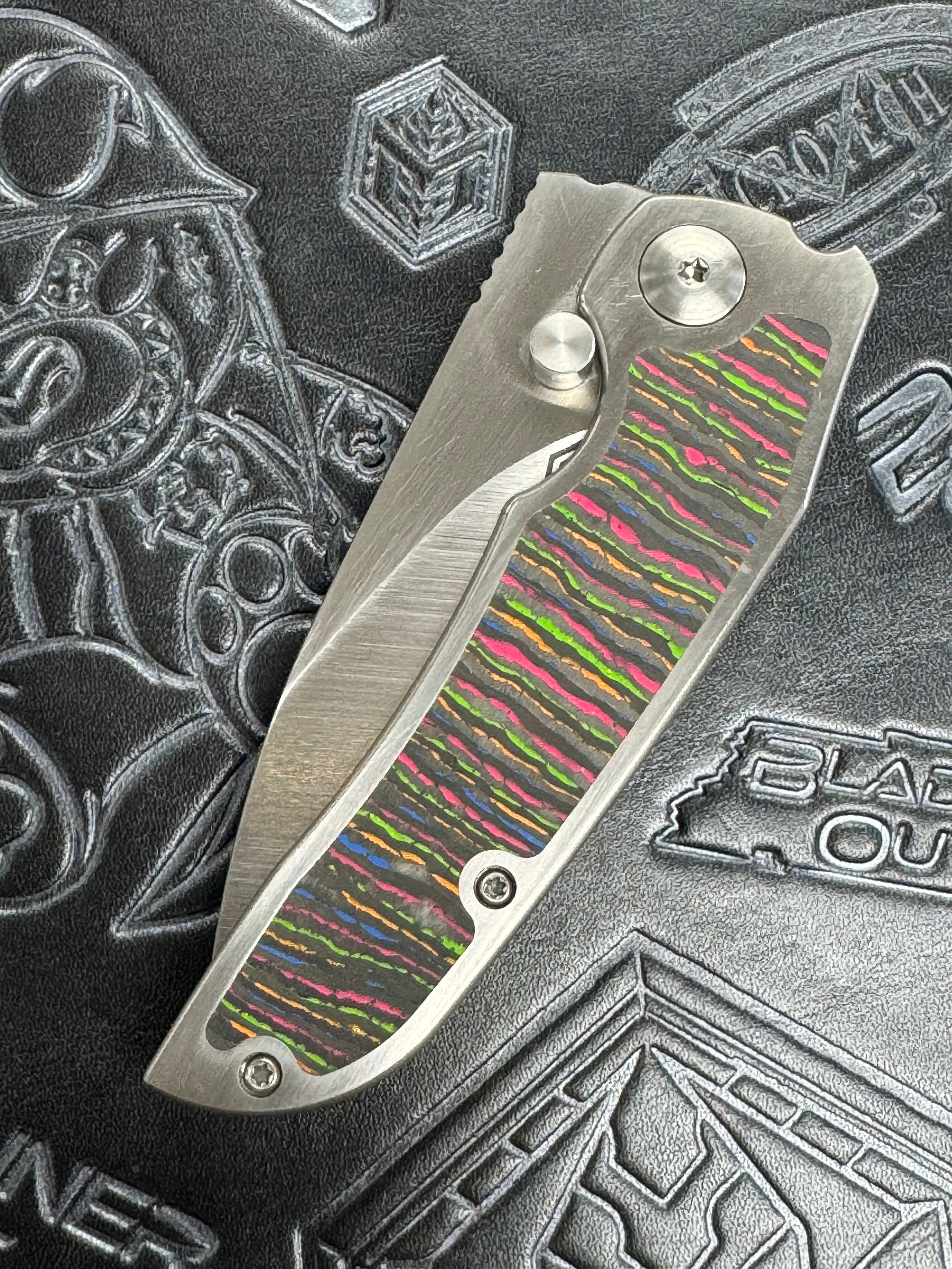 John Gray - PHAT THUCK - Satin Magnacut - Titanium Handles w/ 80s Camo Carbon Inlay