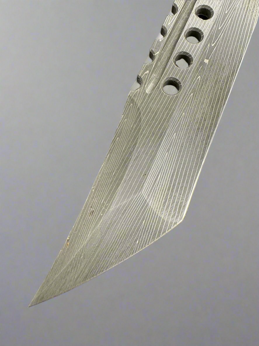 Pre Owned Marfione Combat Troodon Hellhound Herringbone Damascus CF Top DLC HW SN003