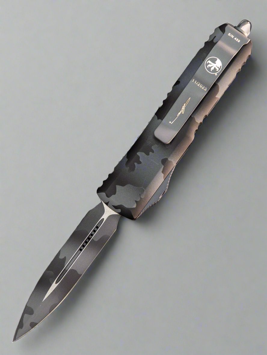 Microtech 232-1UCS UTX-85 D/E - Urban Camo Handle - Urban Camo Blade - Signature Series