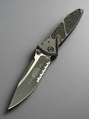 Microtech Socom Elite Single Edge Manual Partial Serrated Black Tactical Standard 160-2 T