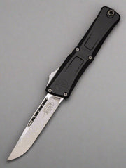 Microtech Knives Combat Troodon Gen III Stonewash Single Edge w/ Black Handle 1143-10