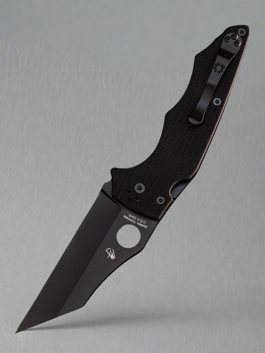 Spyderco YoJumbo Compression Lock Knife Black G-10 (4" Black) C253GPBBK