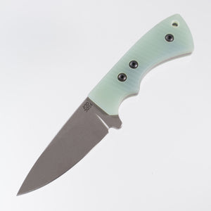 Attn2Detail Mercantile Lil Pecker - Ridged Jade G10 - Fighter Grind - Stonewash S35VN