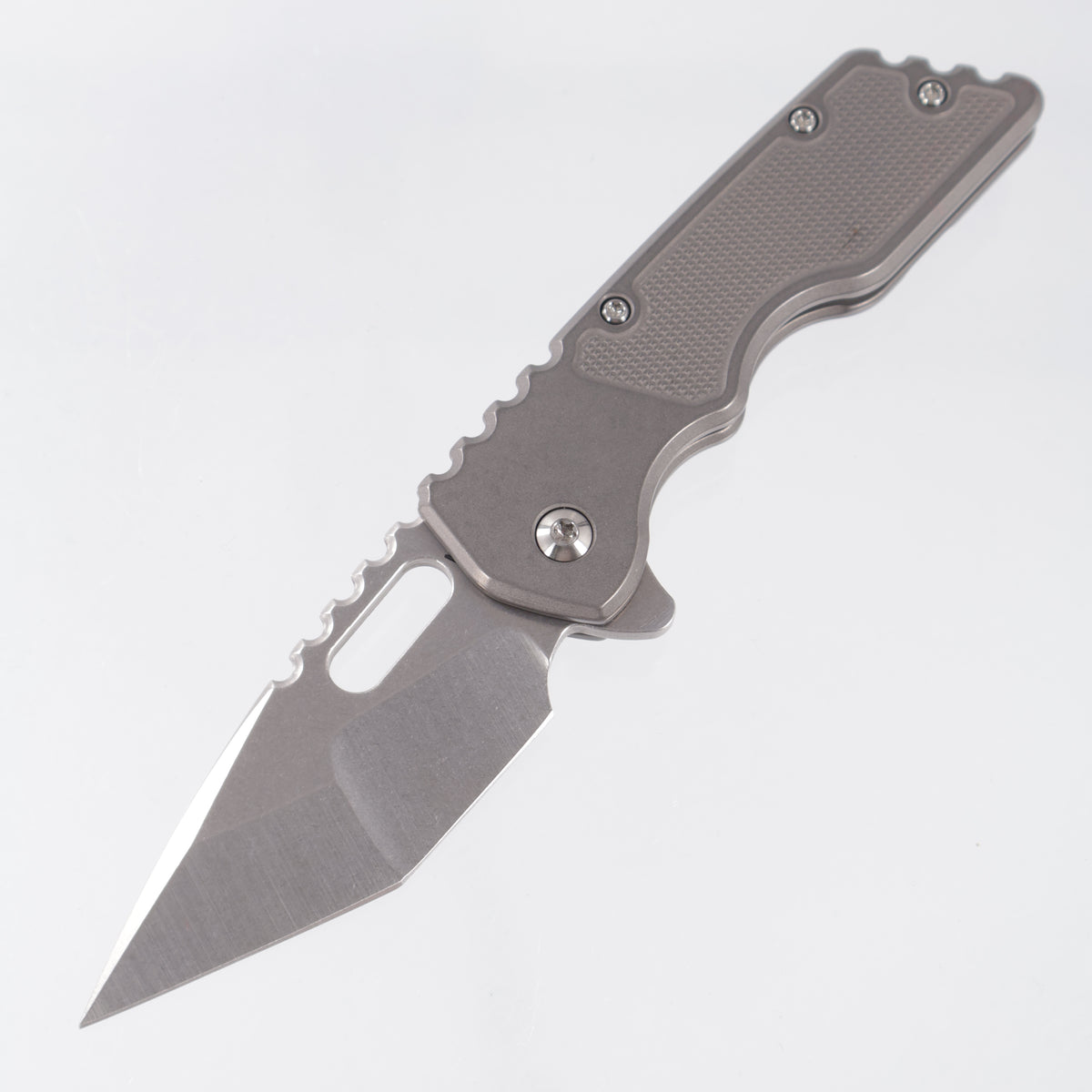 Attn2Detail Mercantile Mk.2 Bravo Medium Gen4 Hissatsu Compound Grind - Greywash Titanium w/ 20 LPI Faux Inlays  - Stonewash Satin Magnacut - A2D