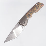 Attn2Detail Mercantile Mk.3 Medium Bolster Lock Gen4 Hissatsu Compound Grind - Bronze Ano Titanium w/ Chad Nichols Zircume Scales - Stonewash Satin Magnacut - A2D
