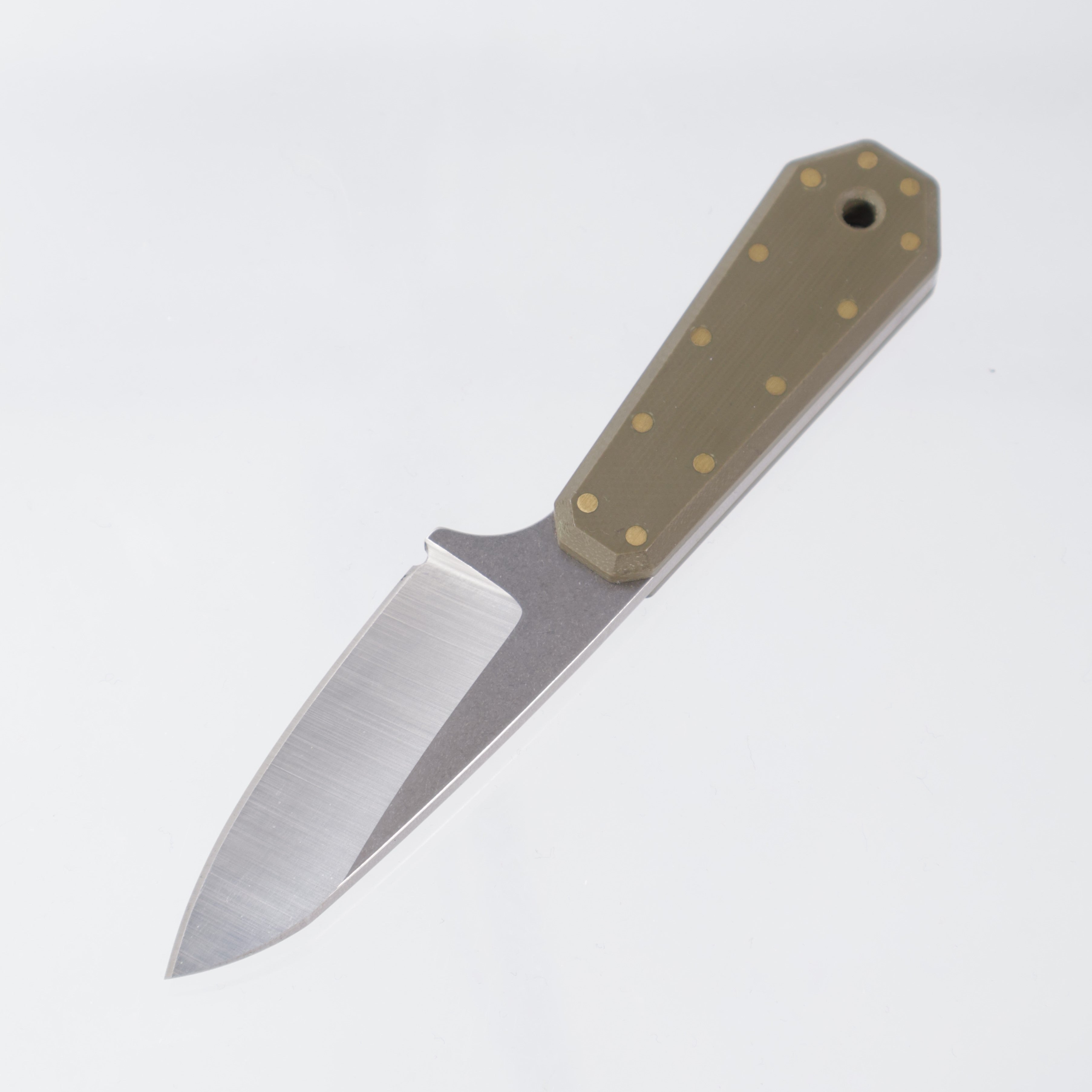 Attn2Detail Mercantile Hummingbird Prototype - OD Green G10 - Chisel Ground 440C