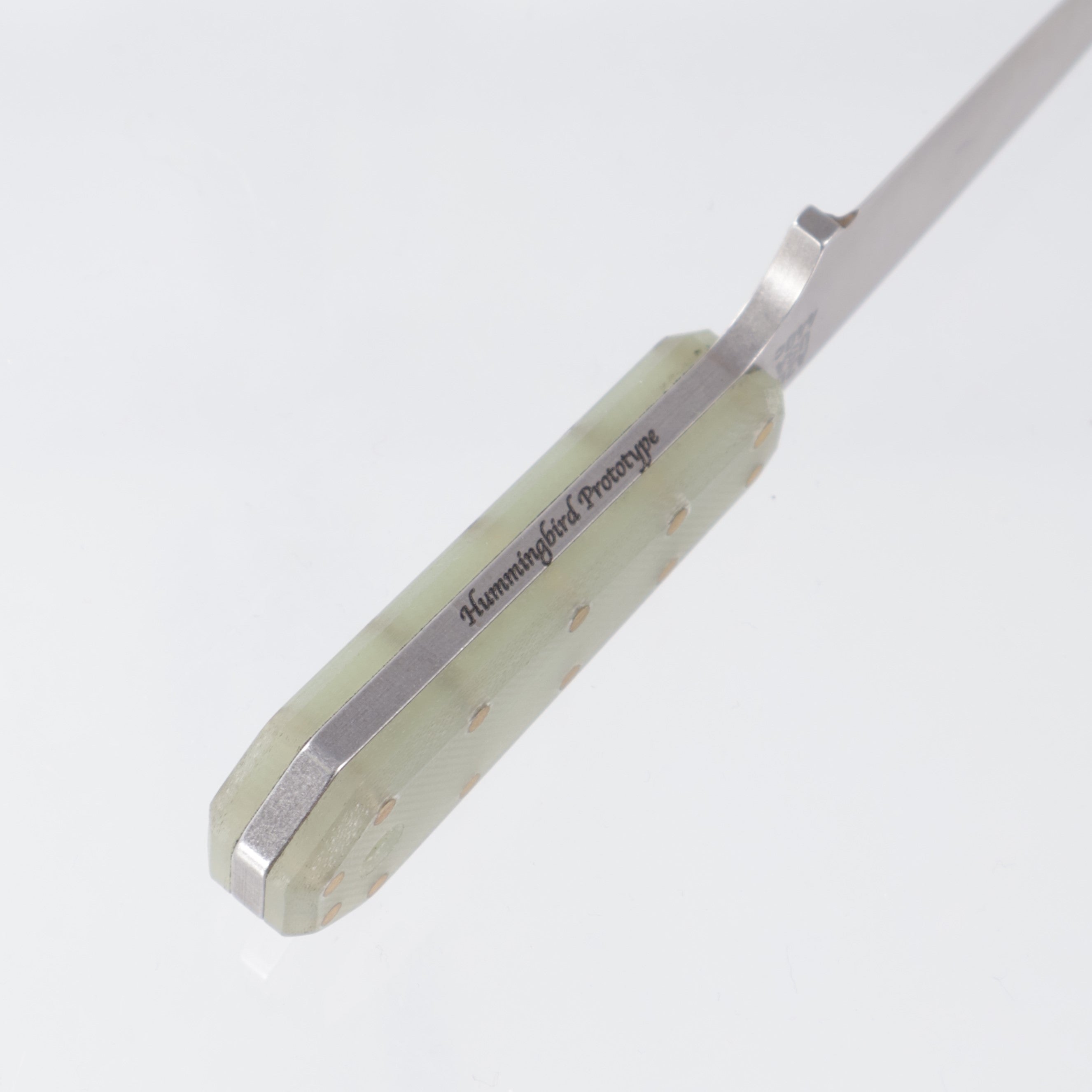 Attn2Detail Mercantile Hummingbird Prototype - Jade G10 - Chisel Ground 440C
