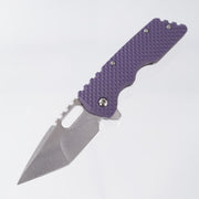 Attn2Detail Mercantile Mk.2 Medium - Double Divot Purple G10 Show Scale w/ Double Divot Black Titanium Lockside - Stonewash/Satin Hissatsu Compound Grind Magnacut