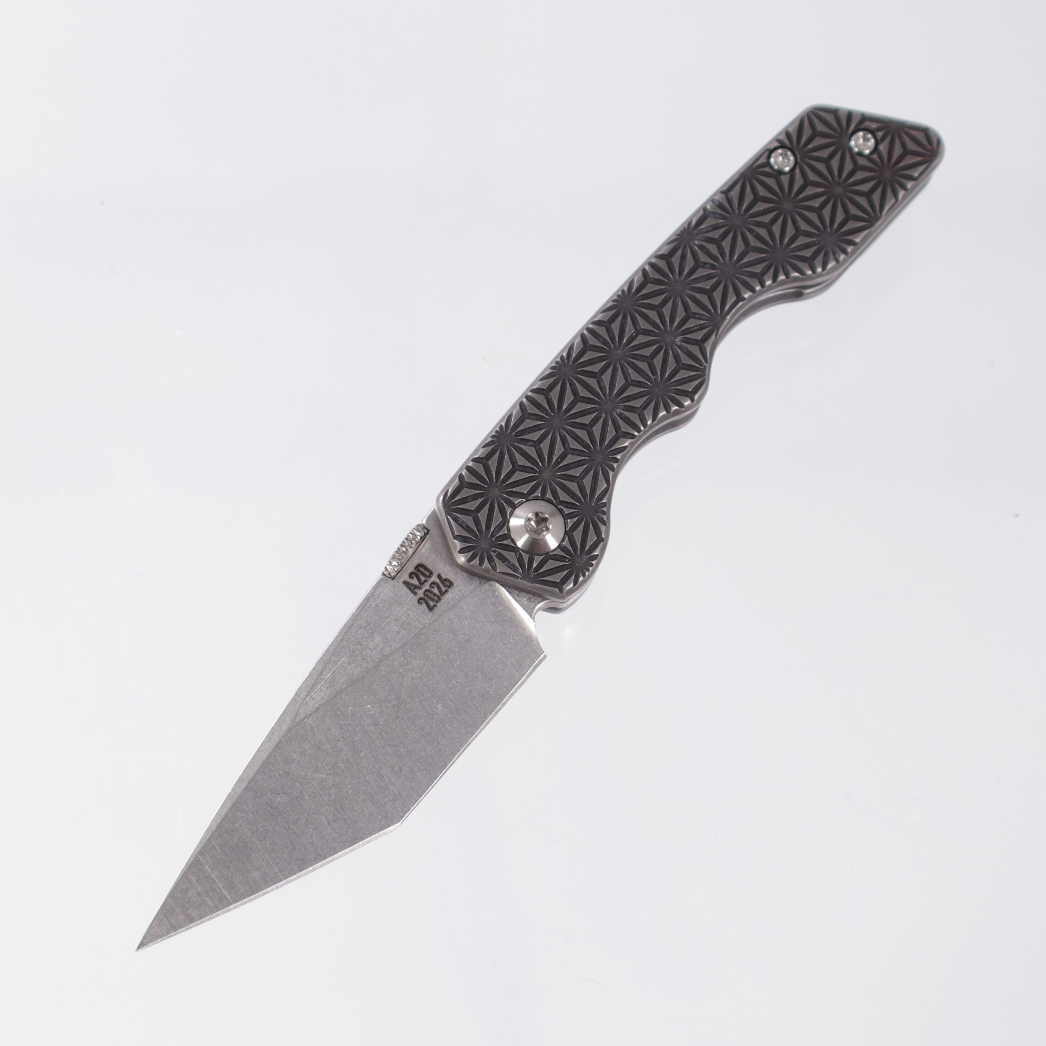Attn2Detail Mercantile Mk.3 Small - Blackwash Asanoha Texture  - Hissatsu Rising Grind Magnacut