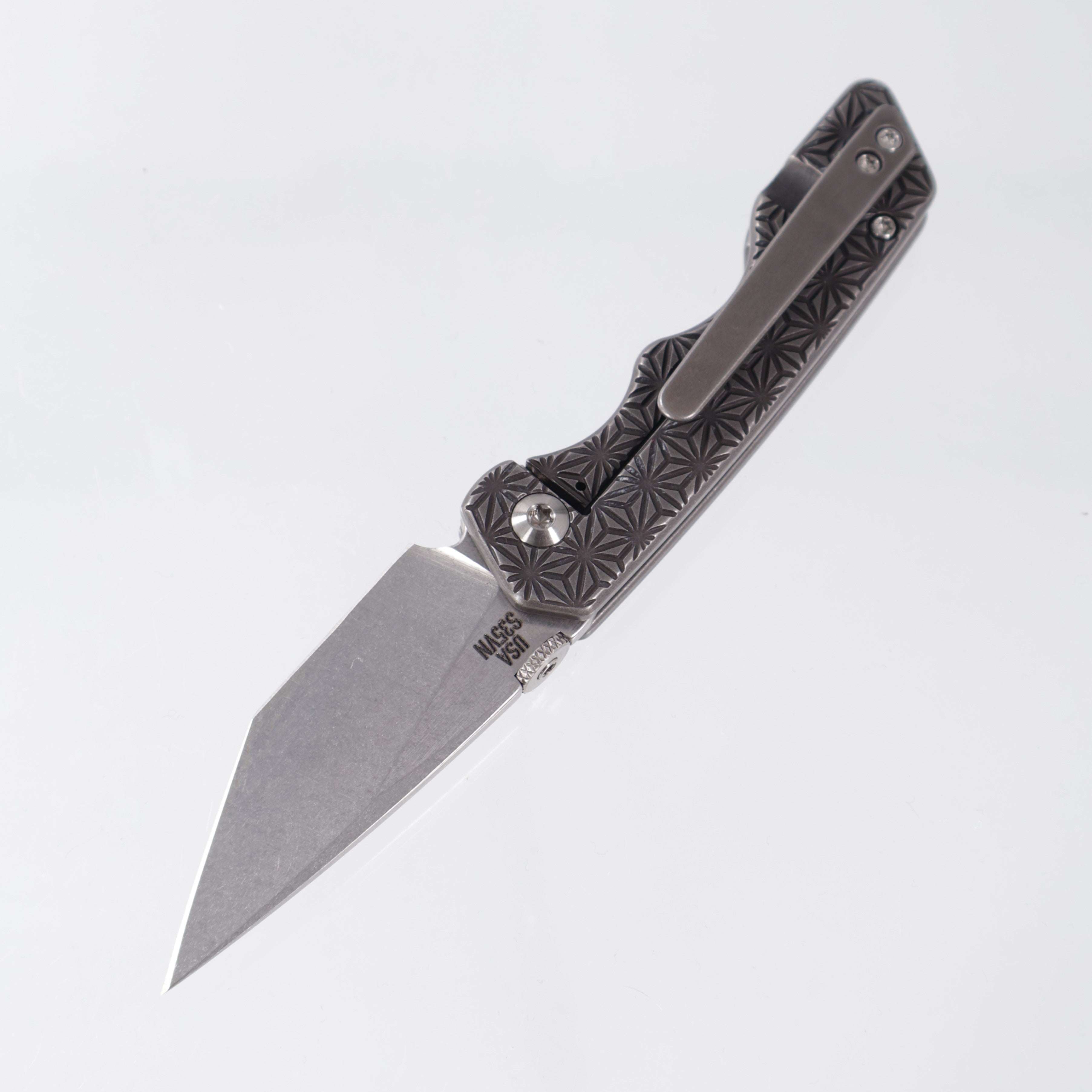 Attn2Detail Mercantile Mk.3 Small - Blackwash Asanoha Texture  - Hissatsu Rising Grind Magnacut