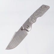 Attn2Detail Mk.3 Medium - Bright Stonewash Faux Bolster Jigged Texture - Harpoon Rising Grind Magnacut
