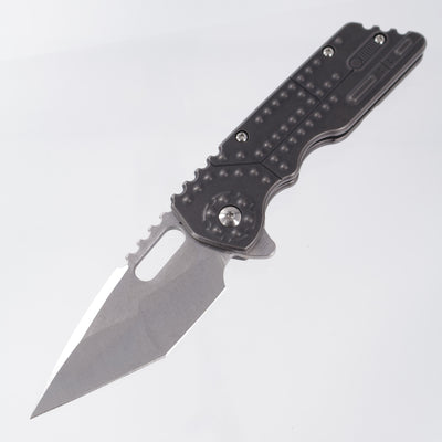 Attn2Detail Mercantile Mk.2 Large Gen4 Hissatsu Compound Grind - Blackened Tank Machining Titanium - Stonewash Satin Magnacut