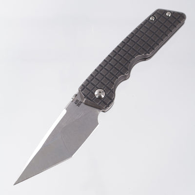 Attn2Detail Mercantile Mk.3 Large Gen4 Hissatsu Compound Grind - Blackened Contoured Frag Titanium - Stonewash Satin Magnacut