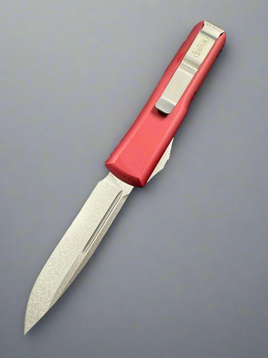 Microtech UTX-85 Merlot Stonewash Standard 231-10MR