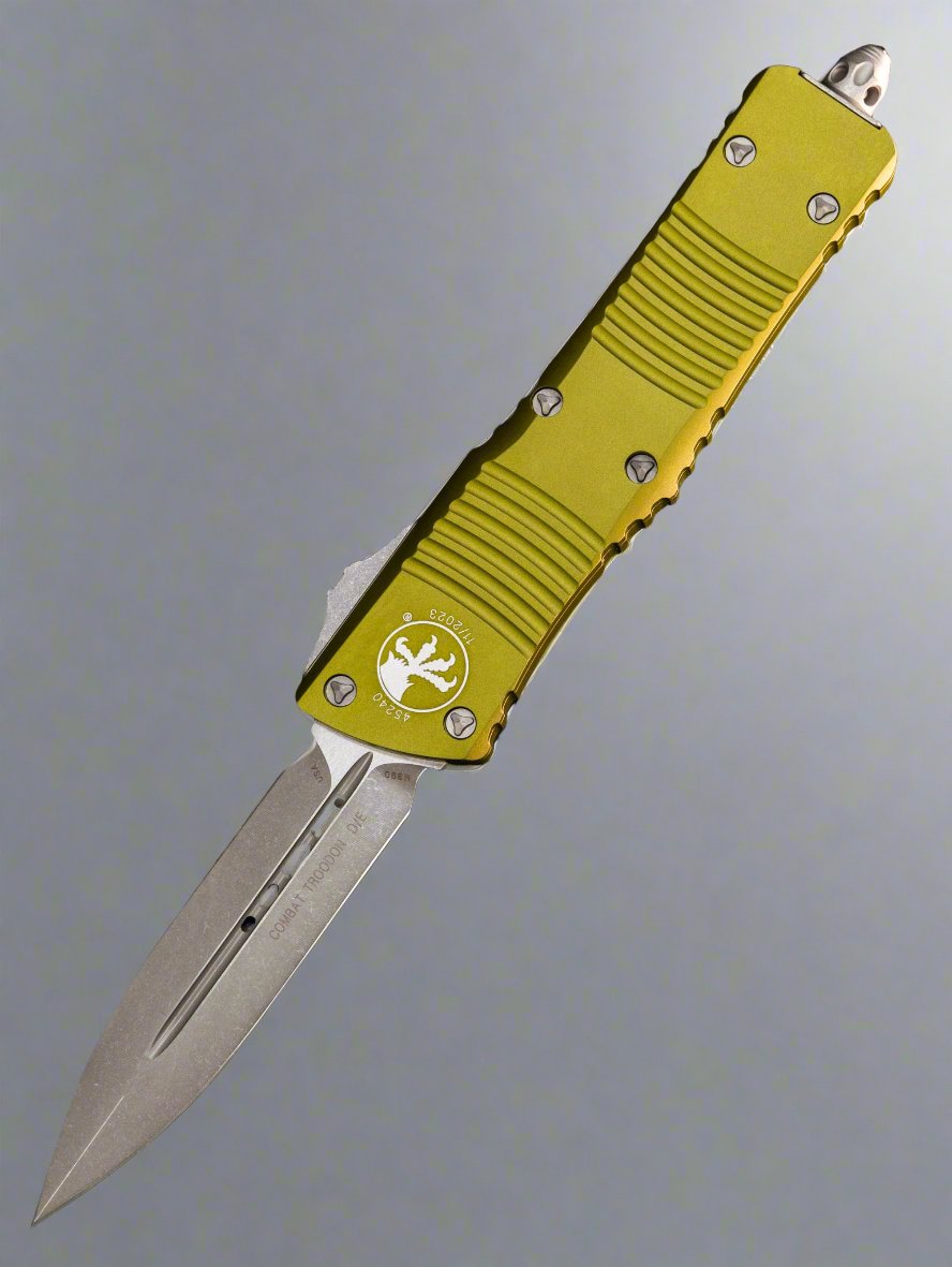 Microtech Combat Troodon D/E OD Green Apocalyptic 142-10APOD