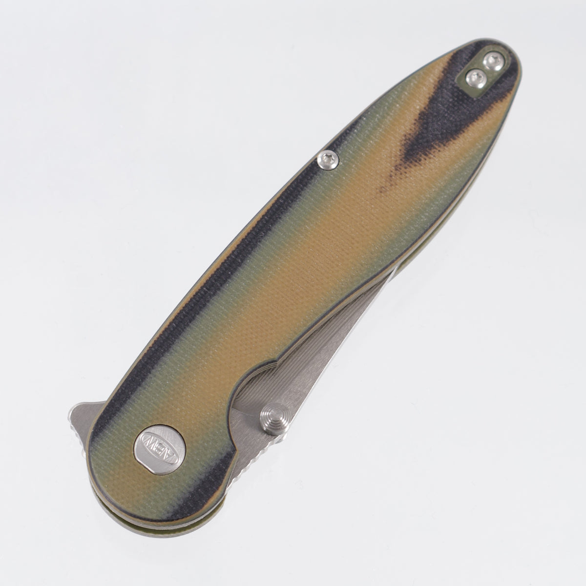 American Blade Works Model 1 V7 Drop Point - Camo G10 - Stonewash Magnacut