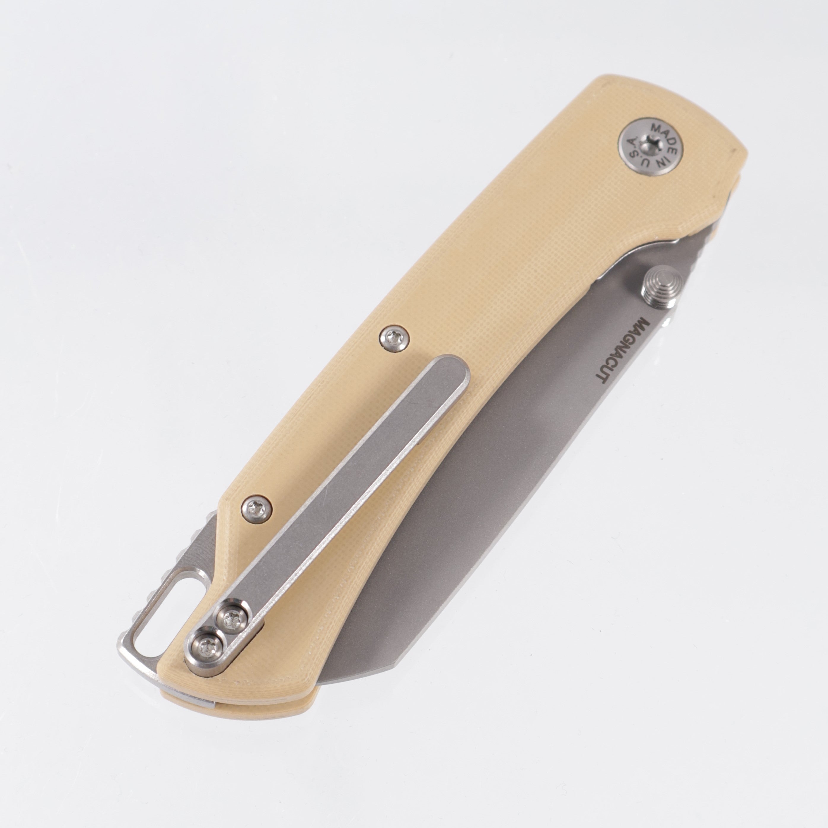 American Blade Works Model 3 Manual - FDE G10 - Beadblast Magnacut
