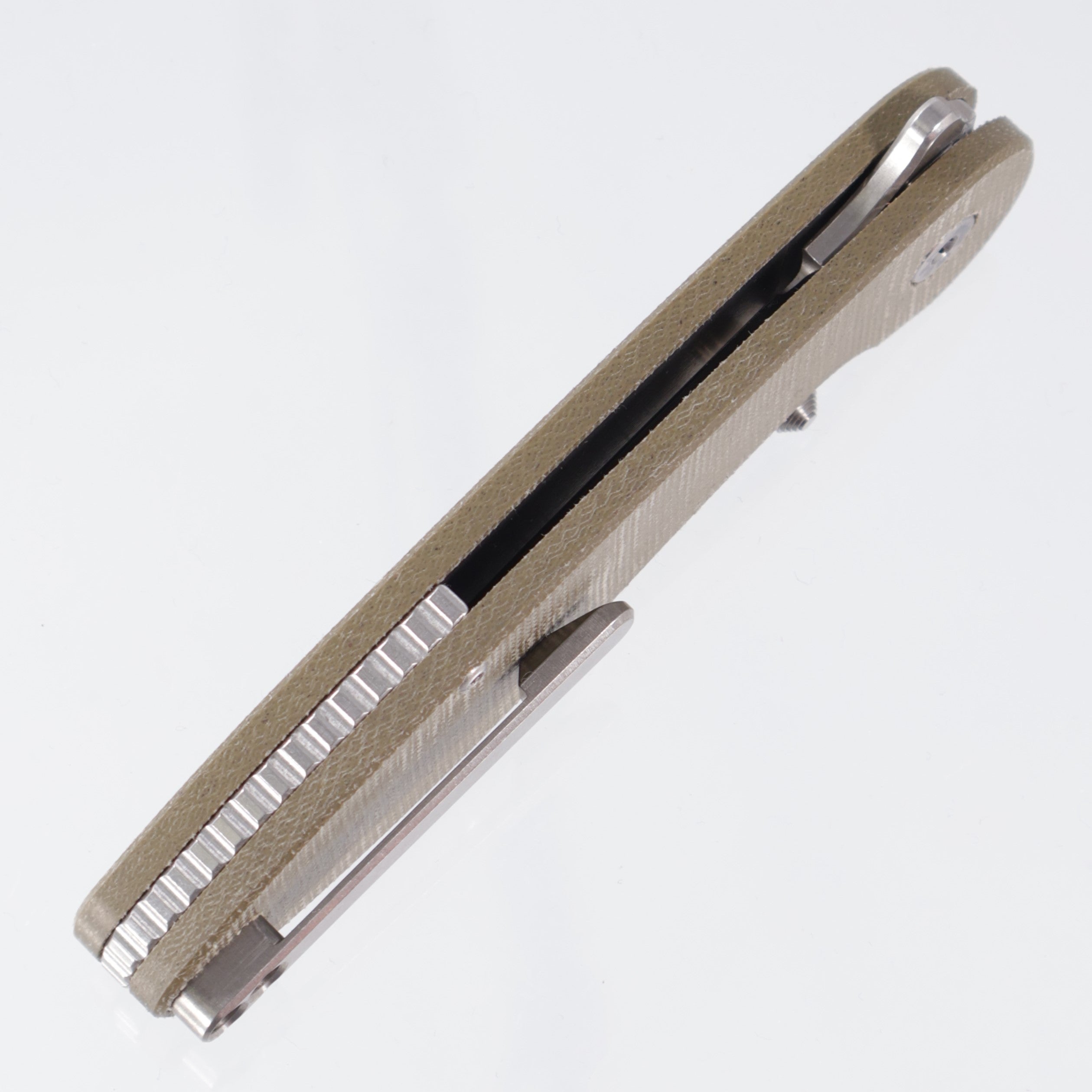 American Bladeworks Model 1 V7 - OD Green Micarta - Stonewash Magnacut Drop Point