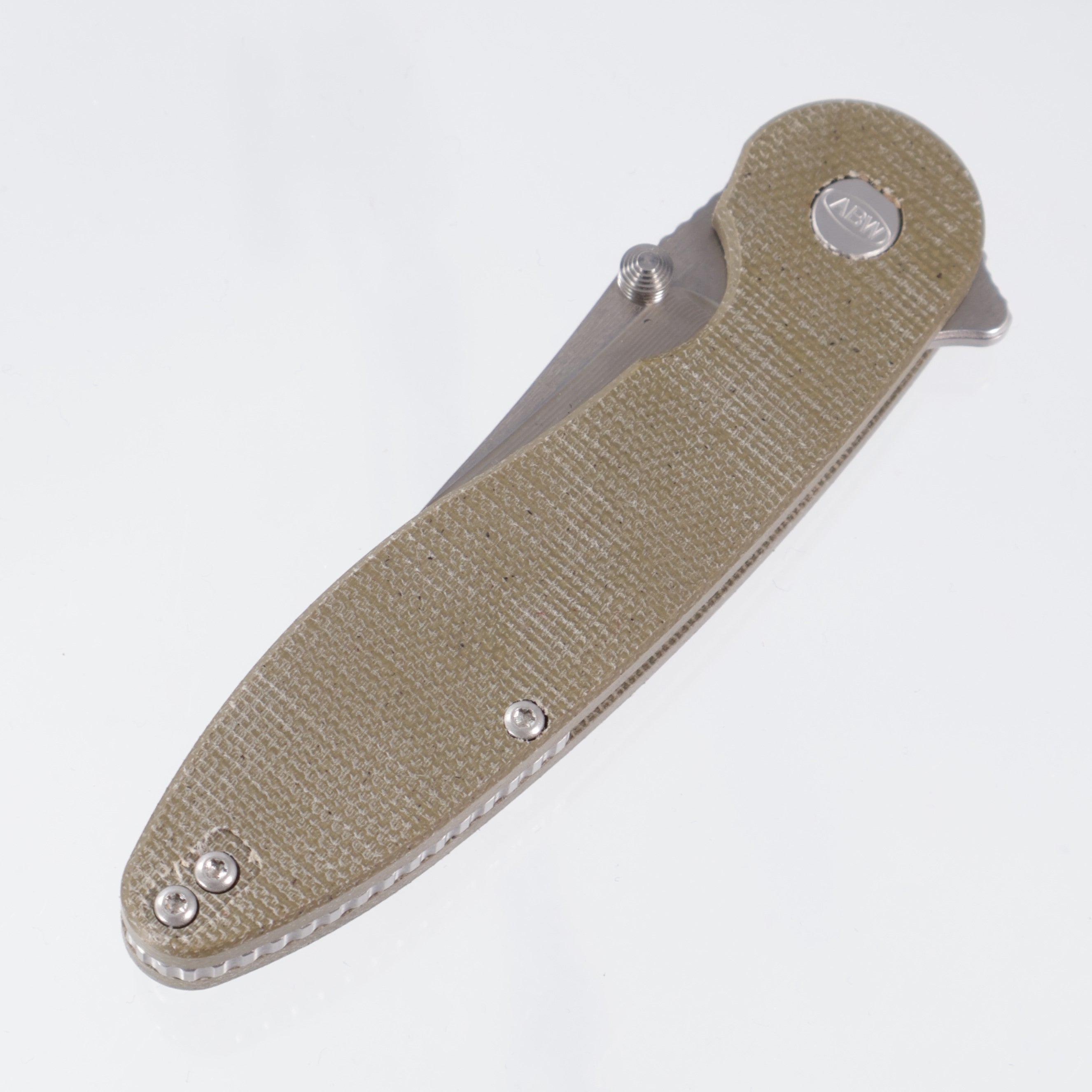 American Bladeworks Model 1 V7 - OD Green Micarta - Stonewash Magnacut Drop Point