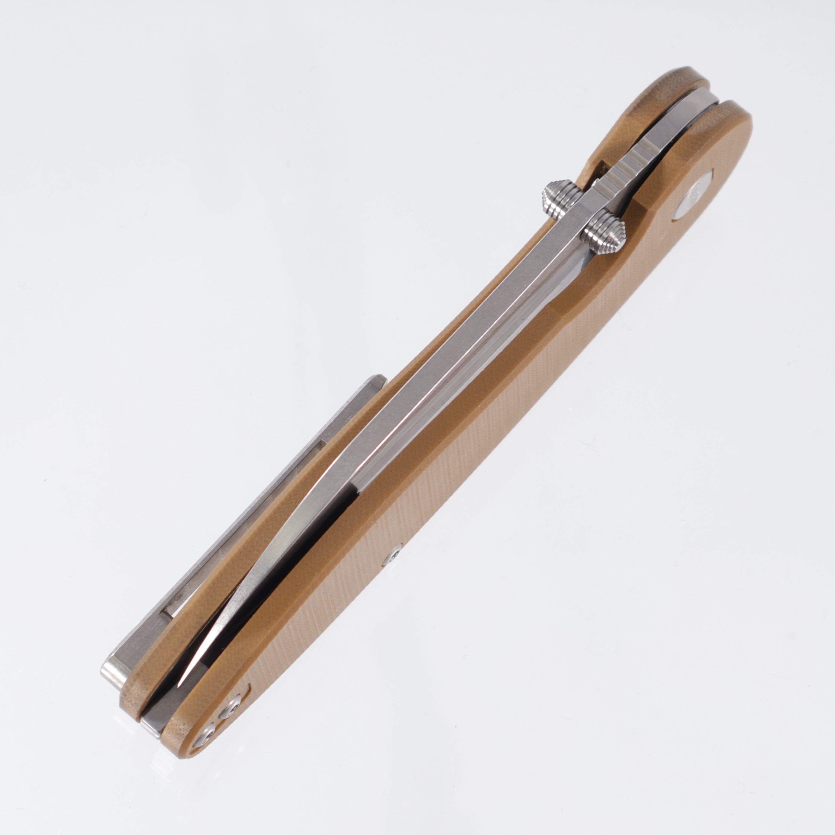 American Bladeworks Model 1 V7 - Brown G10 - Stonewash Magnacut Wharncliffe