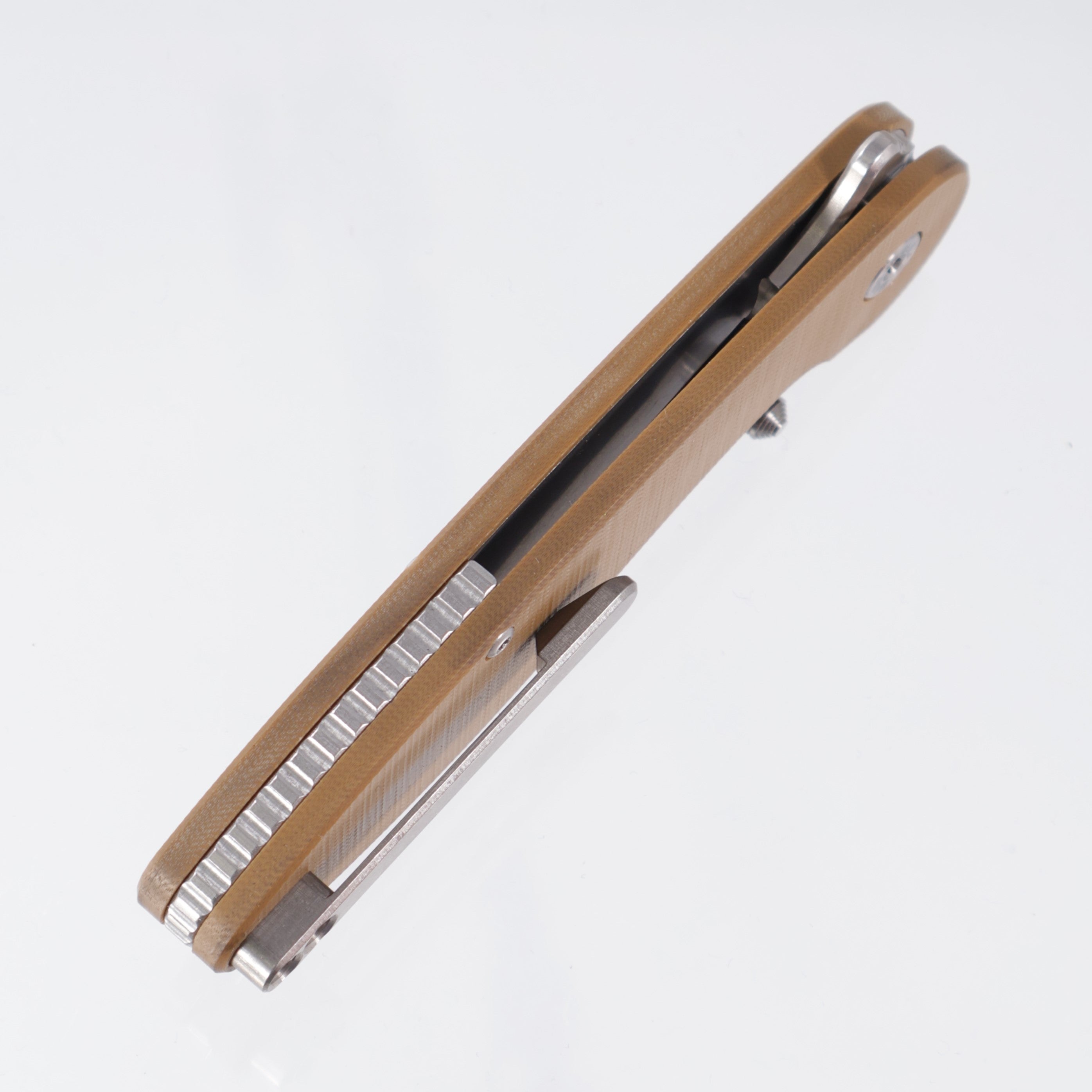 American Bladeworks Model 1 V7 - Brown G10 - Stonewash Magnacut Wharncliffe