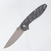 American Bladeworks Model 1 V7 - Black Micarta - Stonewash Magnacut Drop Point
