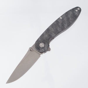American Bladeworks Model 1 V7 - Black Micarta - Stonewash Magnacut Drop Point
