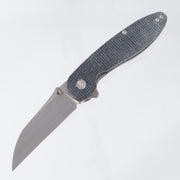 American Bladeworks Model 1 V7 - Black Micarta - Stonewash Magnacut Wharncliffe