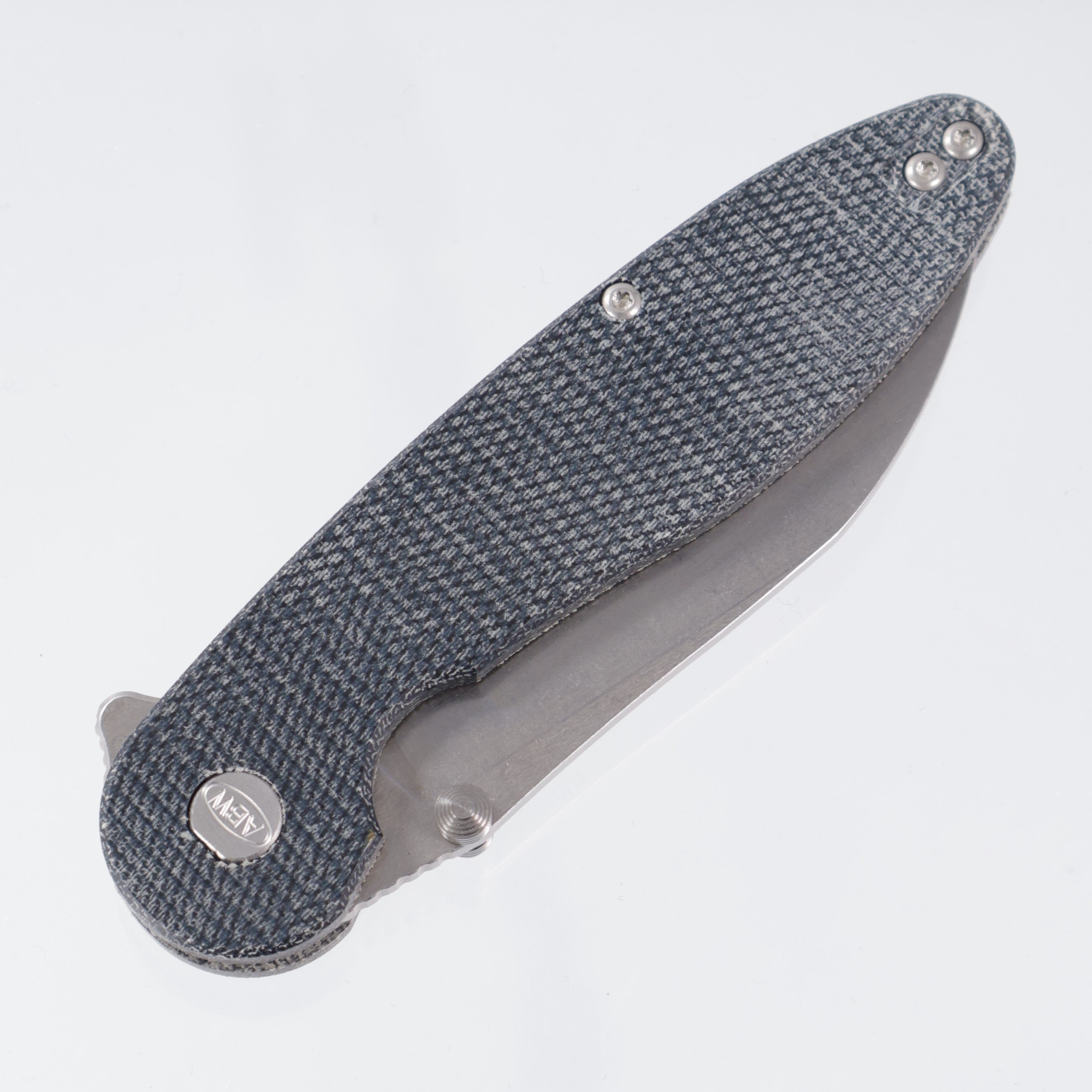 American Bladeworks Model 1 V7 - Black Micarta - Stonewash Magnacut Wharncliffe