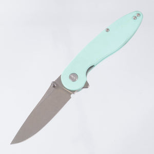 American Bladeworks Model 1 V7 - Tiffany Blue G10 - Stonewash Magnacut Drop Point