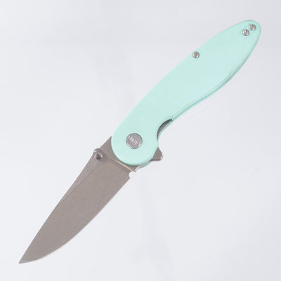 American Bladeworks Model 1 V7 - Tiffany Blue G10 - Stonewash Magnacut Drop Point