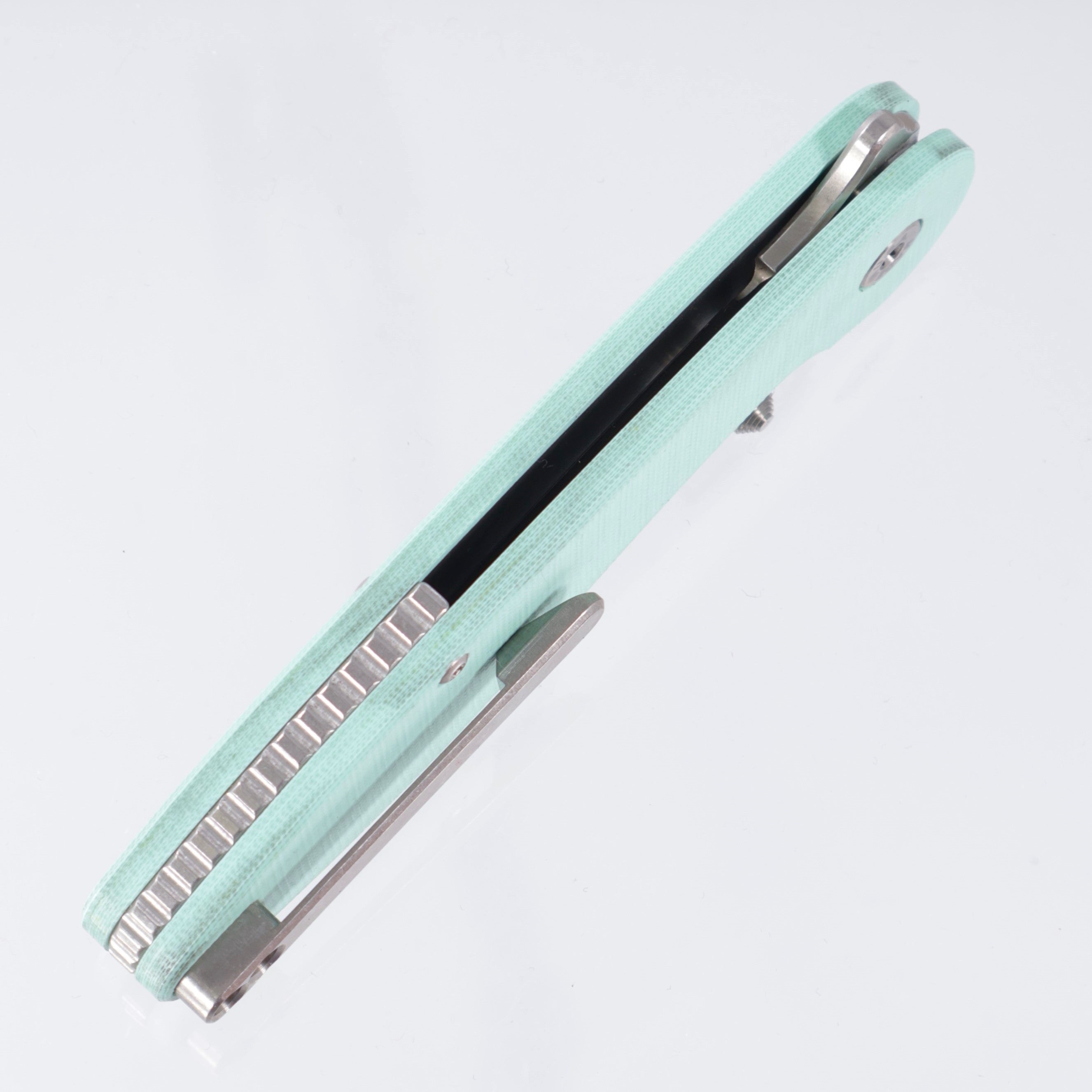 American Bladeworks Model 1 V7 - Tiffany Blue G10 - Stonewash Magnacut Drop Point