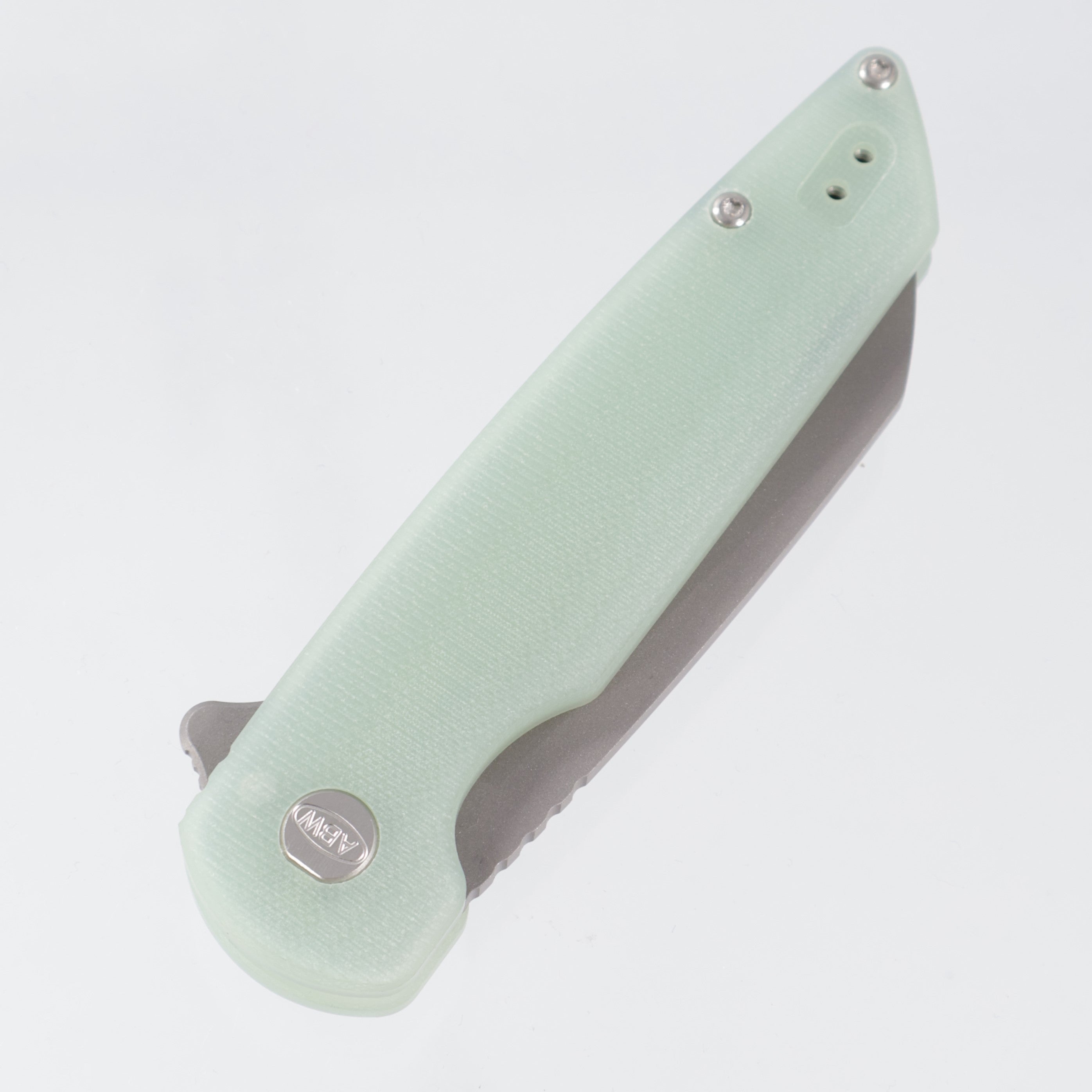 American Blade Works Model 2 - Jade G10 - Stonewash Magnacut