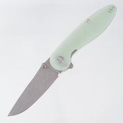 American Blade Works Model 1 V7 Drop Point - Jade G10 - Stonewash Magnacut
